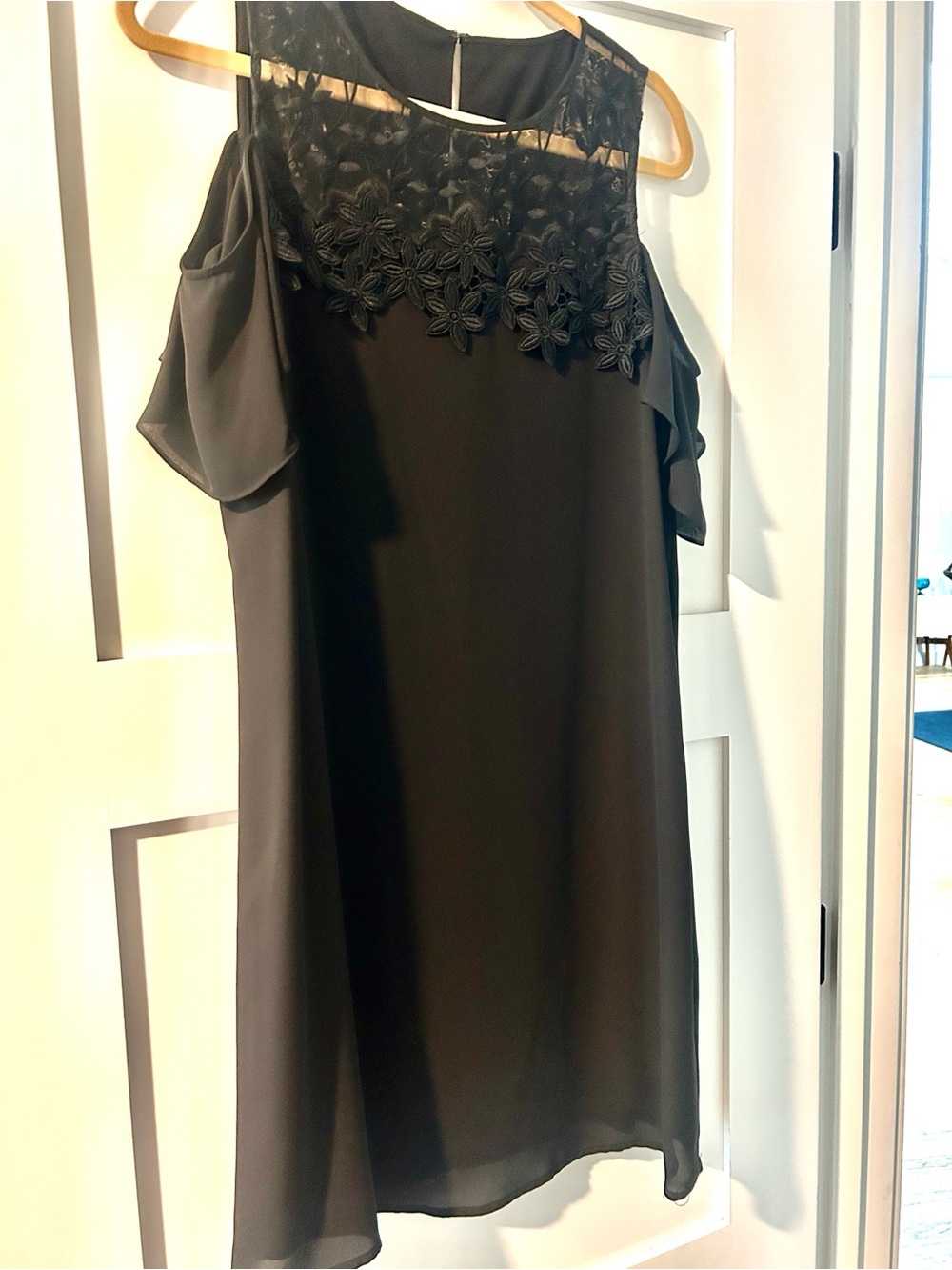 Elegant Lace Yoke Dress